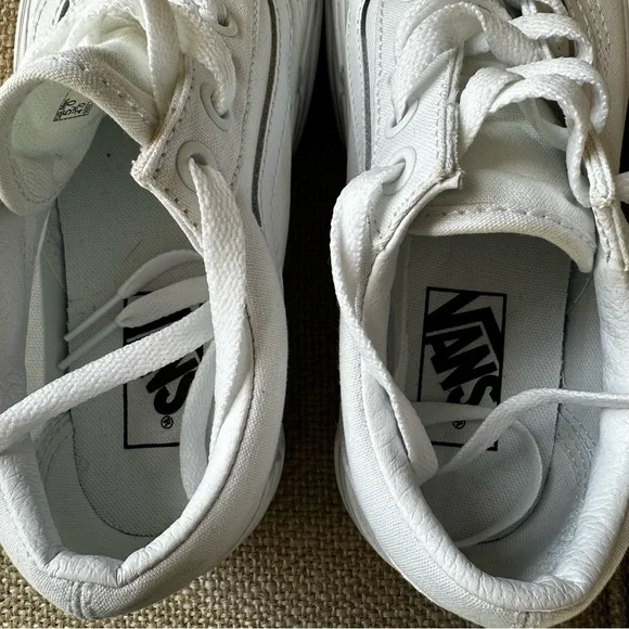 White Platform Sneakers - Picture 6 of 15